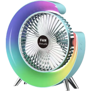 Plastic 3 Colourful Desktop Fan