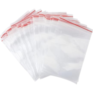 Plastic Zipper Bag 3×2 inch Transparent Crystal Clear Zip Bag, Poly Bag, Made of Solid LDPE Film Food Safe - 100 pcs icon