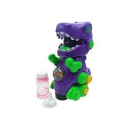 Plastics Portable Dinosaur Bubble Machine Automatic Bubble Maker For Birthday Gift For Home For Outdoor - Purple