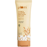 Plum 1percent Oat and Allantoin Deep Nourish Face Wash with Vitamin F and B5 For Nourishes, Soothes and Protects Skin - 100 ml