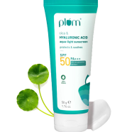 Plum Cica and Hyaluronic Acid Aqua-Light Sunscreen SPF 50 PA Plus Plus Plus 50 gm