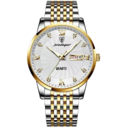 Poedagar Luxurious Stainless Steel Enlightened Mens Sports Quartz Watch