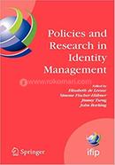 Policies and Research in Identity Management