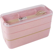Portable 3-Compartment Tiffin Box Lunch Box (Multicolor)