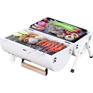 Portable Outdoor Barbecue Stove Double Sided Use Complete Set Charcoal Oven Tool Camping Barbecue Stainless Steel Grill Mesh Oven icon