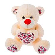Premium 6423 Bear Heart Flower Soft Toy Assortment 43cm