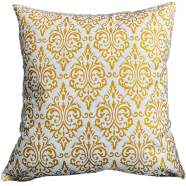 Premium Cotton Cushion Cover Gold Sparkle 18x18 Inch - 78527