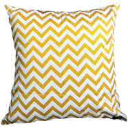 Premium Cotton Cushion Cover Gold Sparkle 14x14 Inch - 78491