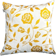 Premium Cotton Cushion Cover Gold Sparkle 18x18 Inch - 79358