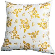 Premium Cotton Cushion Cover Gold Sparkle 18x18 Inch - 79364 icon