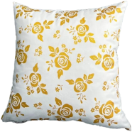 Premium Cotton Cushion Cover Gold Sparkle 14x14 Inch - 79362 icon