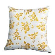 Premium Cotton Cushion Cover Gold Sparkle 18x18 Inch - 79364