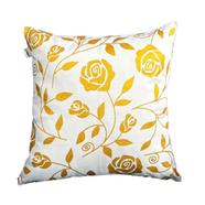 Premium Cotton Cushion Cover Gold Sparkle 16x16 Inch - 79357