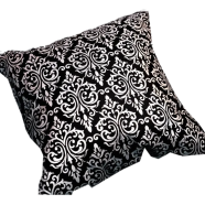 Premium Cotton Cushion Cover Silver Sparkle 20x12 Inch - 78984