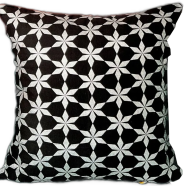 Premium Cotton Cushion Cover Silver Sparkle 20x20 Inch - 78934