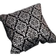 Premium Cotton Cushion Cover Silver Sparkle 18x18 Inch - 78982