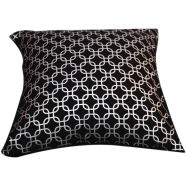 Premium Cotton Cushion Cover Silver Sparkle 14x14 Inch - 78720