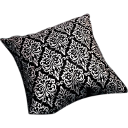 Premium Cotton Cushion Cover Silver Sparkle 14x14 Inch - 78980