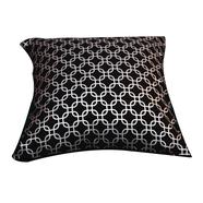 Premium Cotton Cushion Cover Silver Sparkle 14x14 Inch - 78720