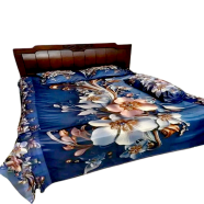 Premium King Size 3d Design Bed Sheet With 2 Pillow Cover And 1 Side Pillow Cover