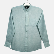 Rabbit Premium Quality Men’s Oxford Cotton Band collar Shirt JS 235