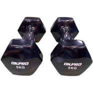 Premium Quality OK PRO 5Kg Vinyl 1 Pair - Black 