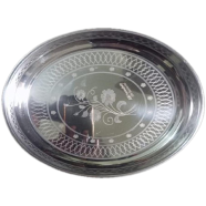 Premium Quality Stainless Steel Lunch Plate Medium Size 