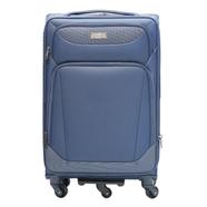 President Size 20 Inch Waterproof Travel Trolley with Dust Cover/ Dual Zipper and 360 Degree 5 Wheel Luggage