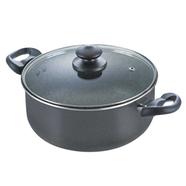 Prestiege Marble Coating Omega Deluxe Non Stick Cookware Casserole With Lid - 26cm