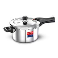 Prestige Triply Outer Lid Induction Compatible Pressure Cooker |Silver | Deep Lid Spillage Control | Even heat Distribution image