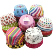 Printed Fancy Color Muffin Paper Cups - 200 Pcs