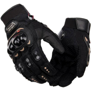 Probiker- Moto Sports Gear Motorcycle Racing Synthetic Leather Full Finger Gloves - (gloves_pro_b_full_xl)