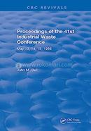 Proceedings Of The 41st Industrial Waste Conference