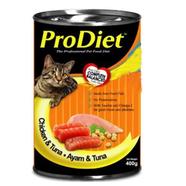 Prodiet Can Wet Cat Food Chicken and Tuna In Jelly 400g