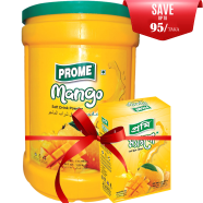 Prome Mango Powder Drink Can 1250 gm With Mango Powder Drink Box 125 gm (FREE)