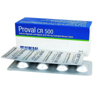 Proval CR 500 mg Tablet-4's Strip icon