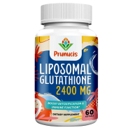 Prunucis Liposomal Glutathione 2400mg Reduced L-glutathione Glutathione Supplement With Vitamin C Master Antioxidants, Enhanced Absorption - 60 Softgels -523058817