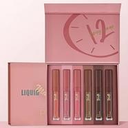 Pudaier Lipstick Set Long Lasting Liquid Moisturizing Non-fade Mist Lip Gloss 6 Color Lips for Women