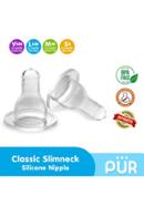 Pur Classic Slim Neck Silicone Nipple S - 3281