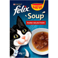 Purina Felix Cat Soup Farm Selection in Jelly - 48gm - 6Pcs icon