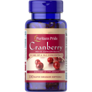 Puritan's Pride Cranberry Fruit Concentrate Supports Urinary and Bladder Health 100 Count -524029242