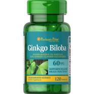 Puritans Pride Ginkgo Biloba Standardized Extract 60 mg 120 Tablets -294508846