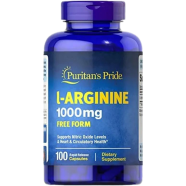 Puritans Pride L arginine, Heart Health Support - 100 Count - 1000 mg