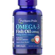 Puritan's Pride Omega3 Fish Oil 1200 mg 100 Softgels -272729760