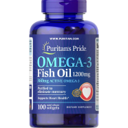 Puritan's Pride Omega3 Fish Oil 1200 mg 100 Softgels