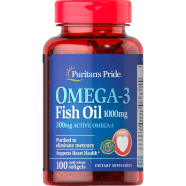 Puritan’s Pride Omega-3 Fish Oil 1000 mg 100 Softgels -317407444