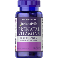 Puritan’s Pride Prenatal Vitamins For Pregnant and Nursing Women 100 Caplets