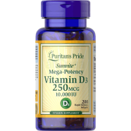 Puritan’s Pride Vitamin D3 250 mcg (10,000 IU) 200 Softgels