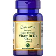 Puritan’s Pride Vitamin D3 50 mcg (2000 IU) – 100 Softgels