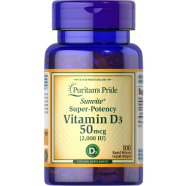 Puritan’s Pride Vitamin D3 50 mcg (2000 IU) – 100 Softgels